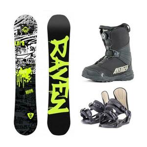 Raven Core Junior mini snowboard + Beany Junior vázání + Beany Avenger BS boty - 100 cm + S - EU 36-38 obraz