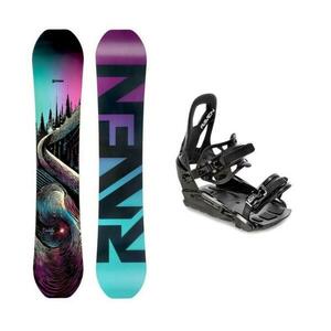 Raven Dahlia Carbon Mint/Pink dámský snowboard + Raven S230 Black vázání - 154 cm + vázání M/L (EU 41-47) obraz