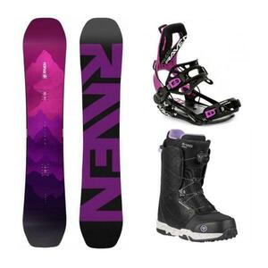 Raven Destiny dámský snowboard + Raven Fastec FT360 black/fuchsia vázání + Gravity Aura Atop black obuv - 148 cm + M (EU 39-42) obraz