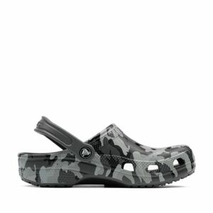 Chlapecké kroksy (rekreační obuv) CROCS-Classic Camo Clog K black/grey obraz