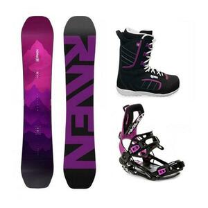 Raven Destiny snowboard + Raven Fastec FT360 black/fuchsia vázání + Raven Diva boty - 148 cm + M (EU 39-42) obraz