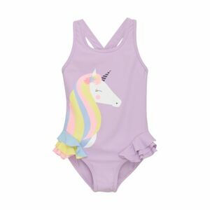 Dívčí plavky COLOR KIDS-Swimsuit W. Application, lavender mist obraz