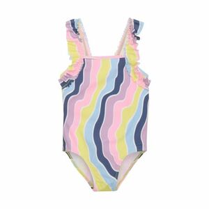 Dívčí plavky COLOR KIDS-Swimsuit W. Frills, AOP, lavender mist obraz