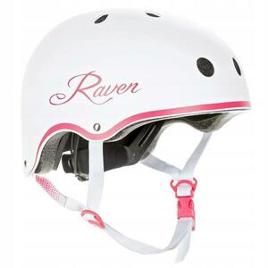 Raven Essto white/pink helma - XS (48-52 cm) obraz