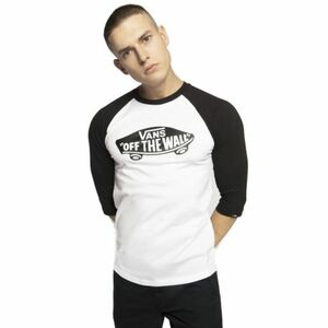 Pánské triko s krátkým rukávem VANS-STYLE 76 RAGLAN-WHITE-BLACK obraz