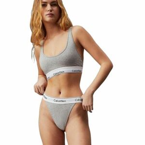 Dámské kalhotky CALVIN KLEIN-STRING THONG-GREY HEATHER obraz