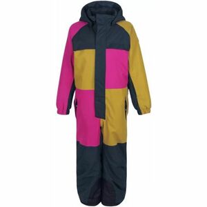 Dívčí zimní overal COLOR KIDS-Coverall colorblock, AF 10.000, festival fuchsia obraz