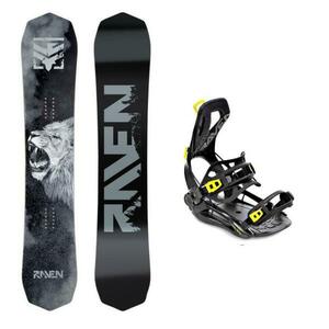 Raven Lion pánský snowboard + Raven RAGE Fastec FT360 black/lime vázání - 145 cm + XL (EU 43-46) obraz