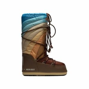 Dámské vysoké zimní boty MOON BOOT-ICON RAINBOW, 001 shitake/brown-blue obraz