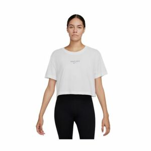 Dámské tréninkové triko s krátkým rukávem NIKE PRO-W NK DF SS CRP TEE-100 WHITE obraz