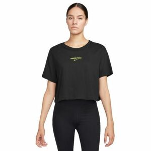 Dámské tréninkové triko s krátkým rukávem NIKE PRO-W NK DF SS CRP TEE-010 BLACK obraz