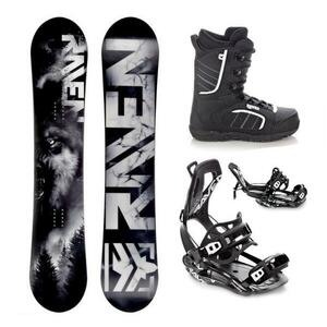 Raven Lupus pánský snowboard + Raven Fastec FT360 black vázání + Raven Target obuv - 170 cm Wide + XL (EU 43-46) obraz