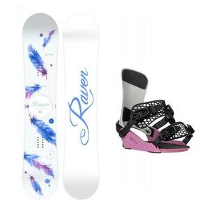 Raven Mia White dámský snowboard + Gravity Fenix grey/rose vázání - 150 cm + S (EU 37) obraz