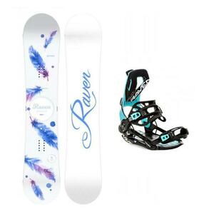 Raven Mia White dámský snowboard + Raven Fastec FT360 black/mint vázání + sleva 400, - na příslušenství - 150 cm + M (EU 39-42) obraz