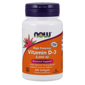 Now Foods Vitamin D3 2000 IU 240 kaps obraz