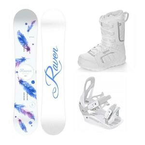 Raven Mia White snowboard + Raven S230 White vázání + Raven Pearl white boty - 150 cm + vázání S/M (EU 37-42) obraz