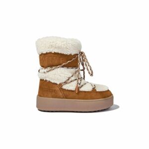 Dívčí kotníkové zimní boty MOON BOOT-JTRACK TUBE SHEARLING, 001 whisky/off white obraz
