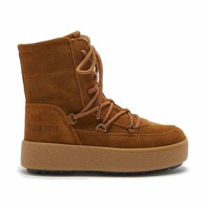 Dívčí vysoké zimní boty MOON BOOT-JTRACK LACE SUEDE, 001 cognac obraz