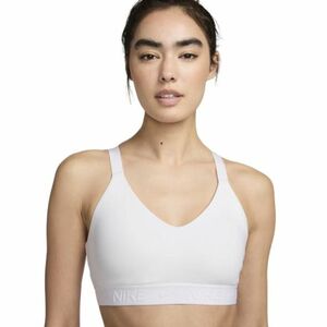 Dámská tréninková sportovní podprsenka NIKE-W NK DF INDY MED SPT BRA-FD1065-100-white obraz