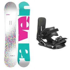 Raven Pearl white dětský snowboard + Hatchey Tactic Junior vázání - 110 cm + EU 33-39 obraz