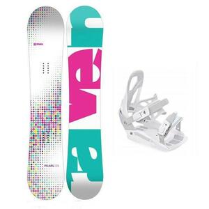 Raven Pearl white dětský snowboard + Raven S230 White vázání - 110 cm + vázání S/M (EU 37-42) obraz