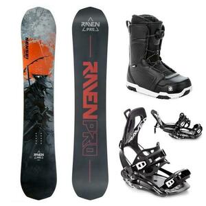 Raven PRO Sensei Limited snowboard + Raven Fastec FT360 black vázání + Raven Flush MOZ boty - 157 cm + XL (EU 43-46) obraz