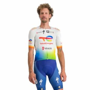 Pánský cyklistický dres s krátkým rukávem SPORTFUL-Te bomber jersey, white obraz