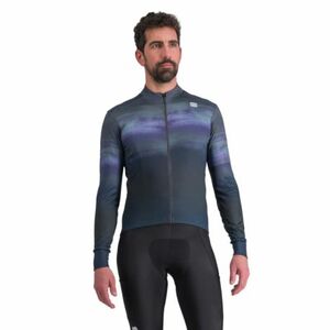 Pánský cyklistický dres s dlouhým rukávem SPORTFUL-Flow supergiara thermal jersey, galaxy blue black obraz
