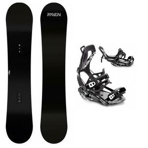 Raven Pure black pánský snowboard + Raven FT360 black snowboardové vázání - 157W cm + XL (EU 43-46) obraz