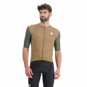 Pánský cyklistický dres s krátkým rukávem SPORTFUL-Checkmate jersey, beetle papaya obraz