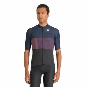 Pánský cyklistický dres s krátkým rukávem SPORTFUL-Snap jersey, black galaxy blue obraz