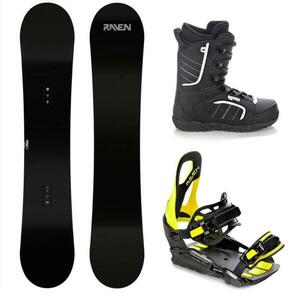 Raven Pure black pánský snowboard + Raven S230 lime vázání + Raven Target obuv - 157W cm + M/L (EU 41-47) obraz