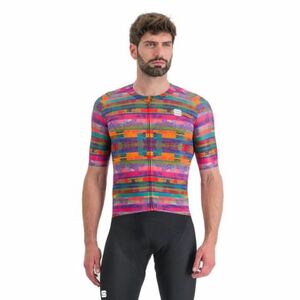 Pánský cyklistický dres s krátkým rukávem SPORTFUL-Glitch bomber jersey, multicolor pink obraz