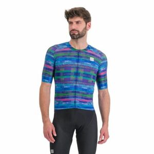 Pánský cyklistický dres s krátkým rukávem SPORTFUL-Glitch bomber jersey, multicolor blue obraz