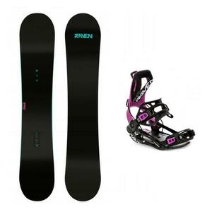 Raven Pure mint dámský snowboard + Raven Fastec FT360 black/fuchsia vázání - 143 cm + M (EU 39-42) obraz