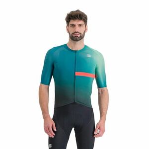 Pánský cyklistický dres s krátkým rukávem SPORTFUL-Bomber jersey, shade spruce pompelmo obraz