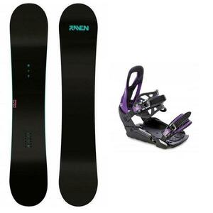 Raven Pure mint dámský snowboard + Raven S230 Black/violet vázání - 150 cm + S/M (EU 37-42) obraz
