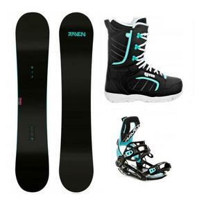 Raven Pure mint snowboard + Raven Fastec FT360 black/mint vázání + Raven Diva black/mint boty - 143 cm + M (EU 39-42) obraz