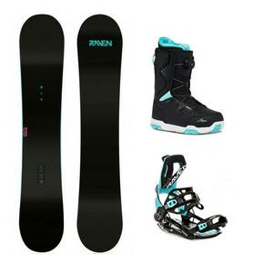 Raven Pure mint snowboard + Raven Fastec FT360 black/mint vázání + Raven Galla mint MOZ boty - 143 cm + M (EU 39-42) obraz