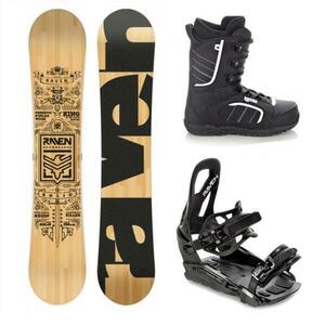 Raven Solid classic snowboard + Raven S230 Black vázání + Raven Target obuv - 168W cm + vázání M/L (EU 41-47) obraz