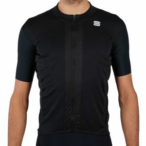 Pánský cyklistický dres s krátkým rukávem SPORTFUL-Strike short sleeve jersey, black/white obraz