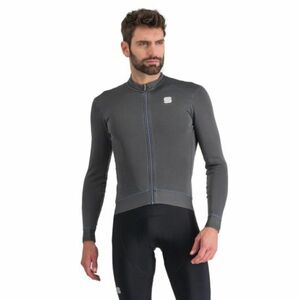 Pánský cyklistický dres s dlouhým rukávem SPORTFUL-Monocrom thermal jersey, anthracite obraz