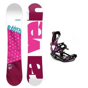 Raven Style Pink dámský snowboard + Raven Fastec FT360 black/fuchsia dámské snowboardové vázání - 150 cm + M (EU 39-42) obraz