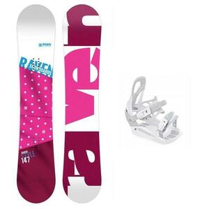 Raven Style Pink dámský snowboard + Raven S230 White vázání - 150 cm + vázání S/M (EU 37-42) obraz
