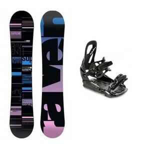 Raven Supreme black dámský snowboard + Raven S230 Black vázání + sleva 400, - na příslušenství - 153 cm + vázání M/L (EU 41-47) obraz