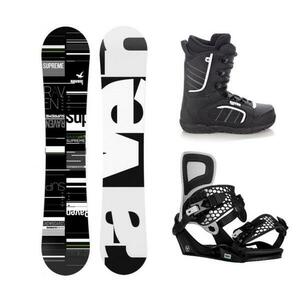 Raven Supreme black/green snowboard + Raven Fastec FT360 black vázání + Raven Target obuv - 160 cm + XL (EU 43-46) obraz