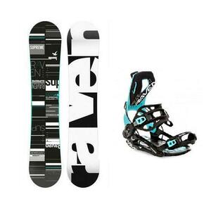 Raven Supreme black/mint snowboard + Raven Fastec FT360 black/mint vázání - 151 cm + M (EU 39-42) obraz