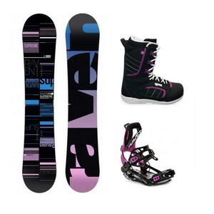 Raven Supreme black snowboard + Raven Fastec FT360 black/fuchsia vázání + Raven Diva boty - 153 cm + M (EU 39-42) obraz