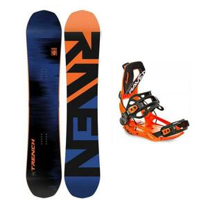 Raven Trench Carbon pánský snowboard + Raven RAGE Fastec FT360 orange vázání - 162W cm + XL (EU 43-46) obraz