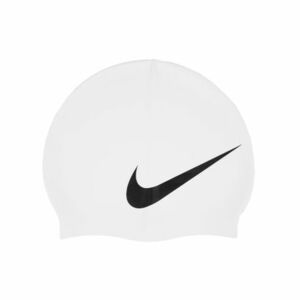 Plavecká čepice NIKE SWIM-BIG SWOOSH WHITE-WHITE obraz